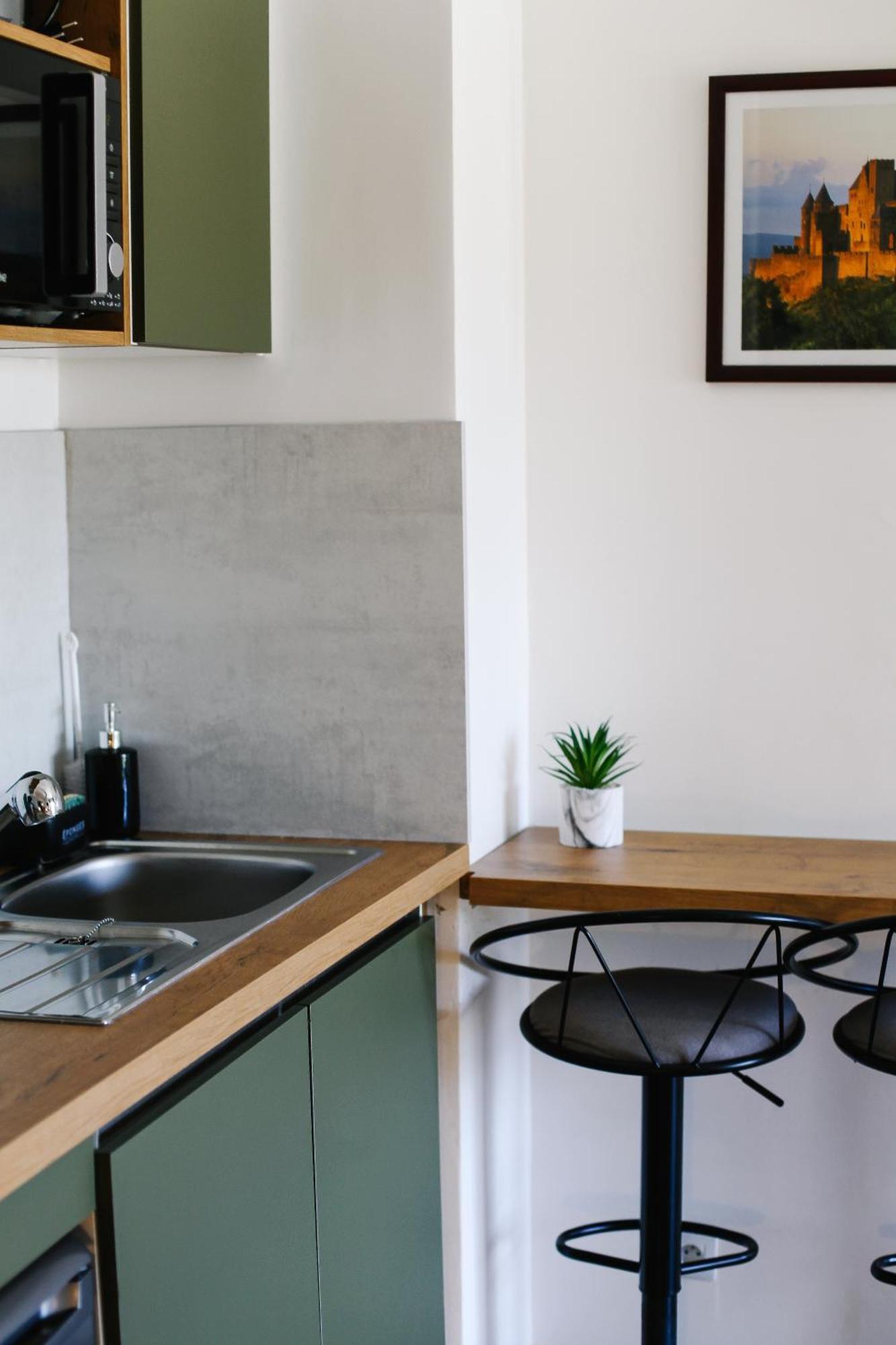 Studio Avec Parking Vue Sur La Cite De Carcassonne Eksteriør bilde